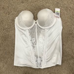 NWT White corset 34B